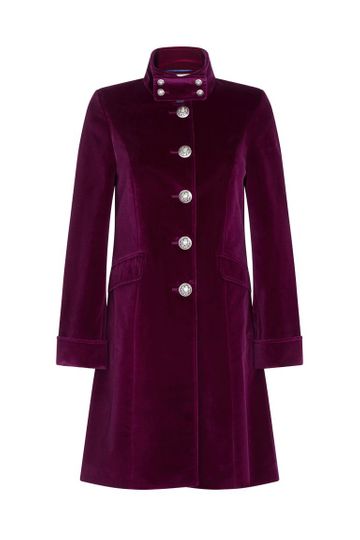 Motcomb - Pink Velvet Coat
