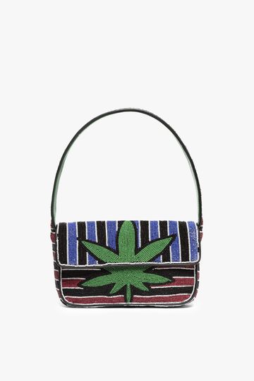 TOMMY BEADED BAG | LEAF STRIPE