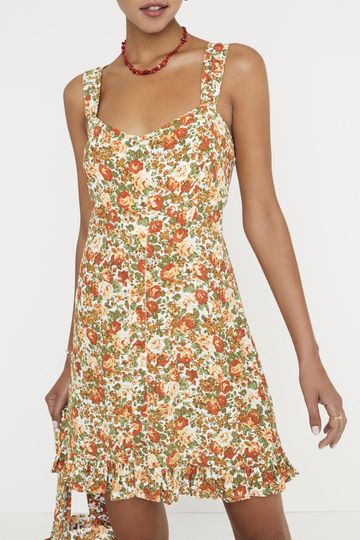 Le Rose Floral Print - Lou Lou Mini Dress - Final Sale