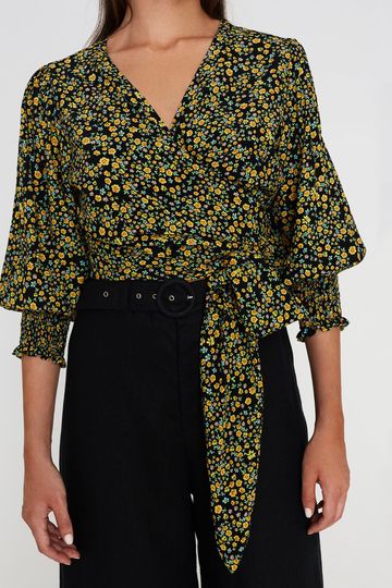 Nari Wrap Top Yasmin Floral