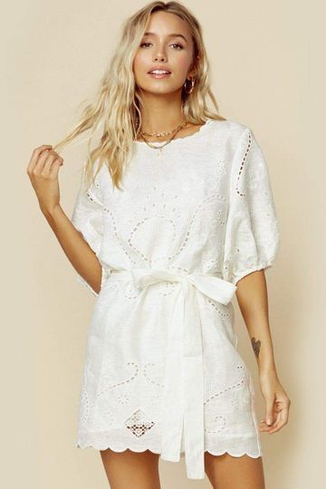 LALA LINEN SHIFT DRESS