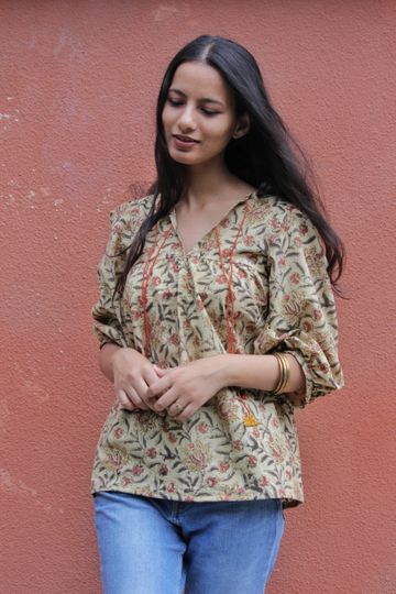 Bohemian Kalamkari Printed Top