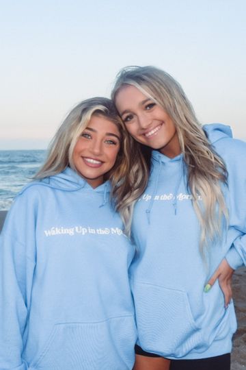 Waking Up In The Morning Hoodie // Blue