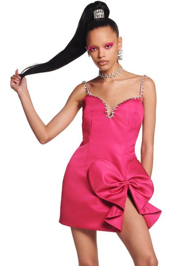 Sweetheart Bow Mini Dress
