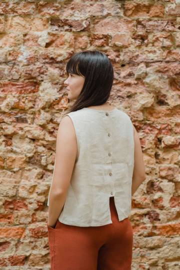 Savana Button Top