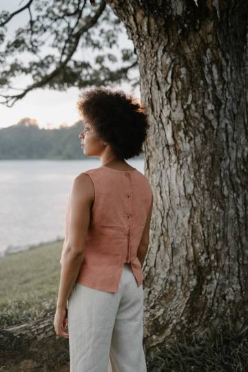 Savana Button Top