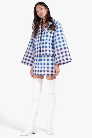 PINOT SKIRT | BLUE OMBRE GINGHAM