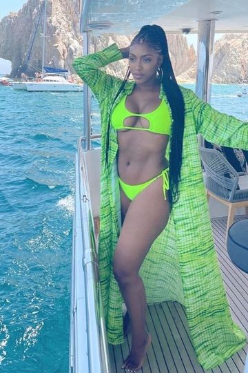 Sai Sankoh Green Printed Allegra Shirt Dress (As Worn by Porsha Williams)