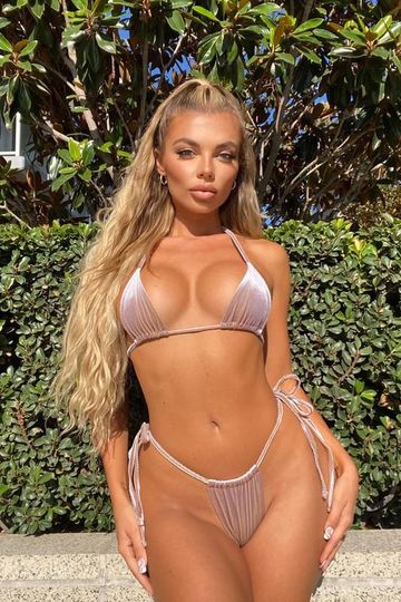 Skinny Dip Velvet Bikini Lilac