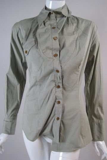 Vivienne Westwood Blouse 2000's Red Label Asymmetrical Vintage