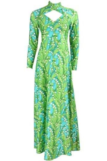 Robert David Morton Gown 1970's Jersey Vintage