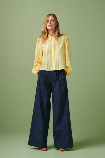 Bellerose Howland Yellow Embroidered Blouse