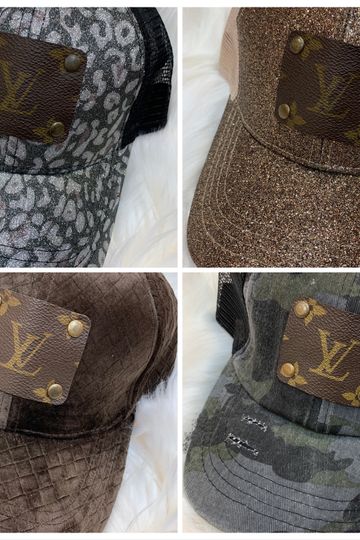 Keep It Gypsy Upcycled LV Patch Ball Cap