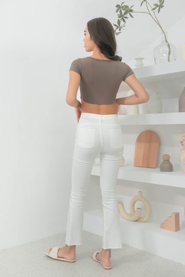Calina Denim Panel Pants