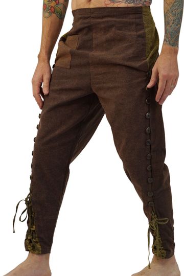 'Navigator' Medieval Period Renaissance Festival Pants - Stone Brown