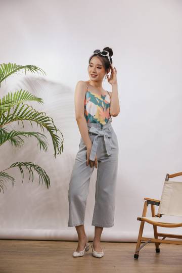 Lithany Denim Pants in Light Wash
