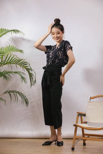 Lithany Denim Pants in Classic Black