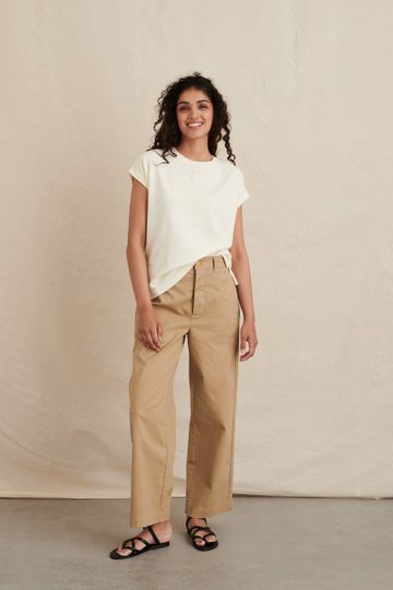 Alex Mill - Kelly Wide Leg Chino Pant (Vintage Khaki)