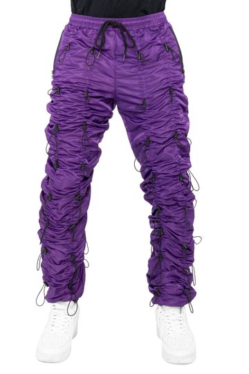 EPTM ACCORDION PANTS-PURPLE/BLACK