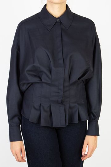 ROHE SHIRT LINDE BLOUSE NAVY BLUE