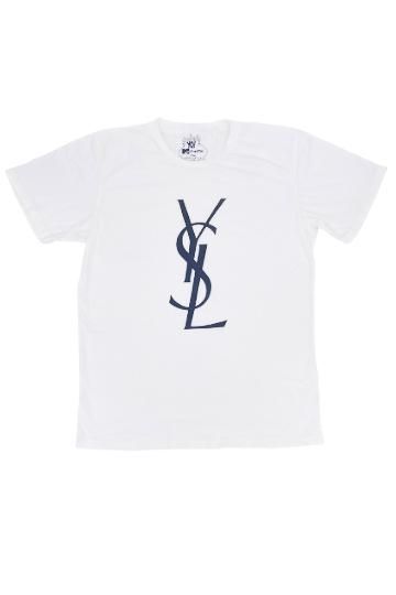 Yo Mama's Bootleg YSL Tee in White