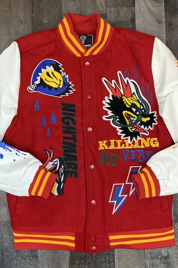 Rebel minds- killing my vibe varsity jacket