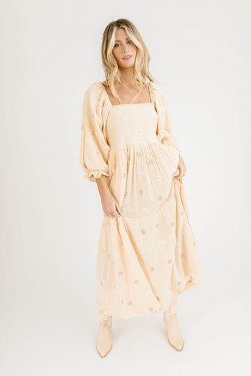 dahlia embroidered maxi // free people