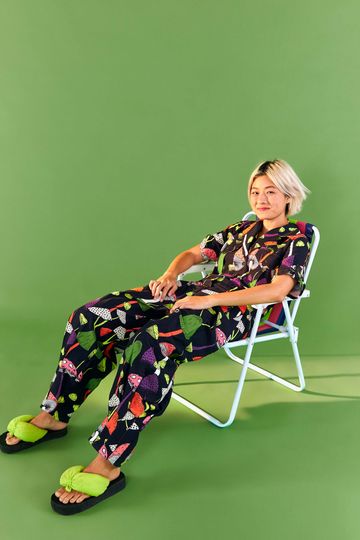 MUSHROOMS GABARDINE JUMPSUIT