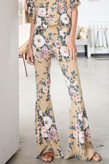 Rose Festival Flare Pants