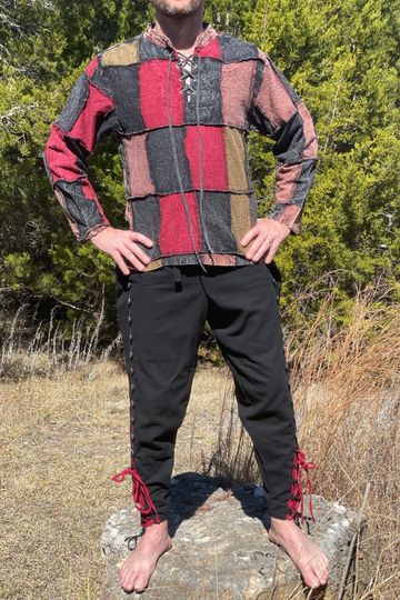 ‘Patchwork Granite’ High Collar - Multi Color