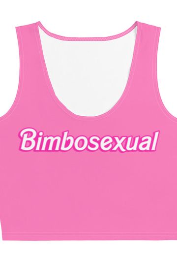 Bimbosexual Pink Crop Tank Top