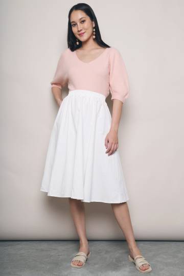Noni Fuzzy Knit Blouse Blush