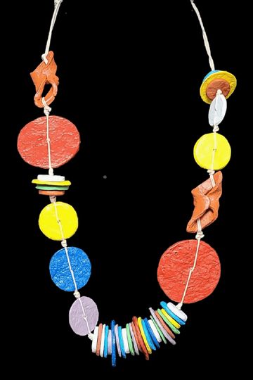 Colorful Recycled Paper Necklace