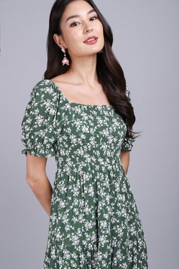 Métier Of Art Dress In Forest Florals