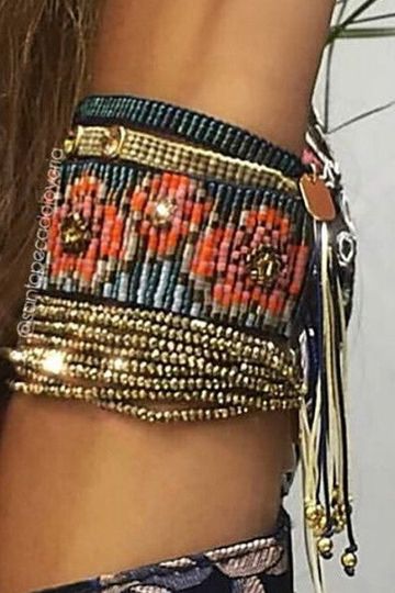 Seed Bead Cuff Bracelets 7 Different Styles You Choose Flower Power Crystals Tassels Faceted Indian Beads Stack Them!