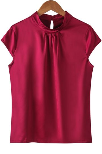 Sleeveless Silk Blouse