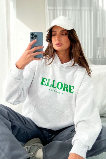 Ellore Storm Green Oversized Hoodie