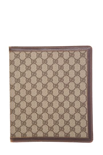 Gucci Vintage Monogram Three-Ring Binder