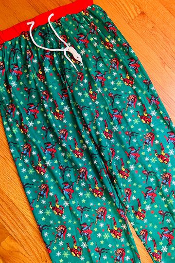 Adult Christmas Super Hero PJ pants