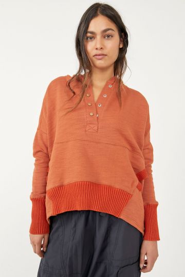 Free People: Solid Honey Dove Pullover - Backroad