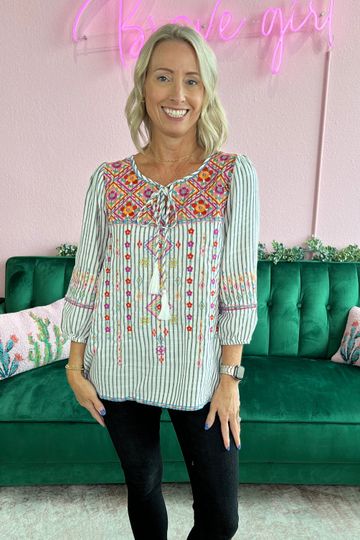 Postiano Stripe Top