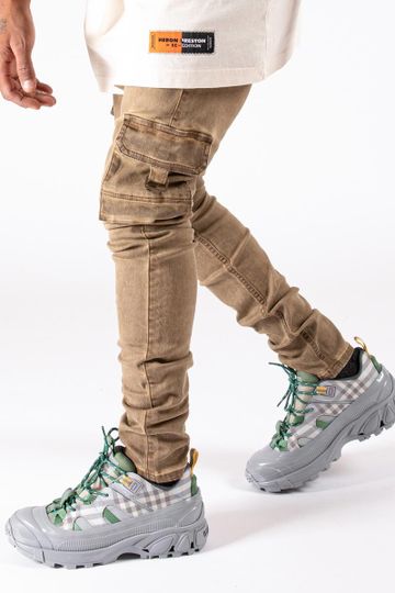 Serenede Tigers Eye Cargo Jeans (Brown)
