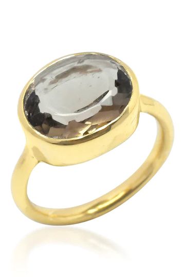 Shyla - Oval Chunky Ring (Smoky)