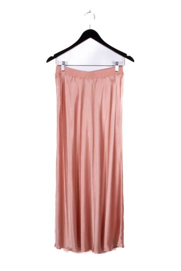 Rose & Crown - Silky Midi Skirt (Rose)
