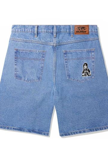 BUTTER GOODS HOUND DENIM SHORTS - WASHED INDIGO