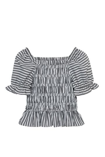Rusched Ruffle Top
