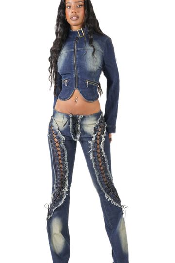 THE VILLAIN MOTO JACKET (DENIM)