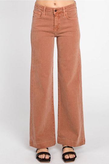 The Genoa Thick Hem Wide Leg Jeans by L.T.J.