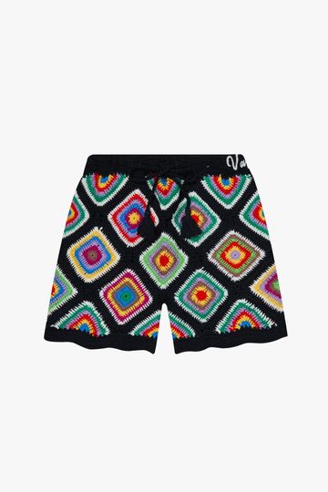 VALABASAS "PRISM KNIT" BLACK SHORTS