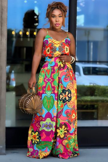 Theresa Vacay Vibes Dress Cami Top and Palazzo Pants Set